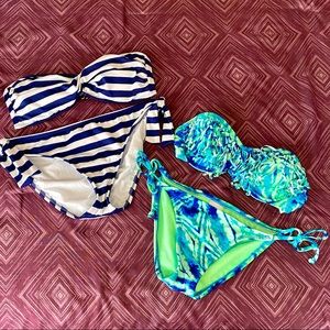 Lot of 2 women’s bikinis, Mossimo, EUC, S